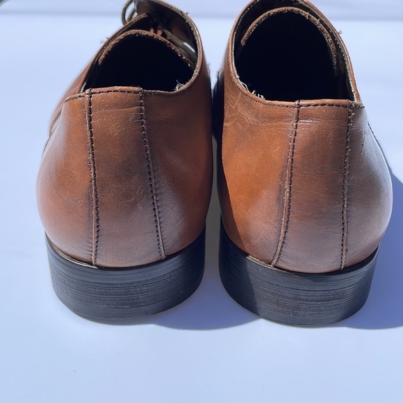 Kenneth Cole Mens Main Lane Oxford Wingtip Brown Leather Lace Up Shoes Sz 11 M main image 7